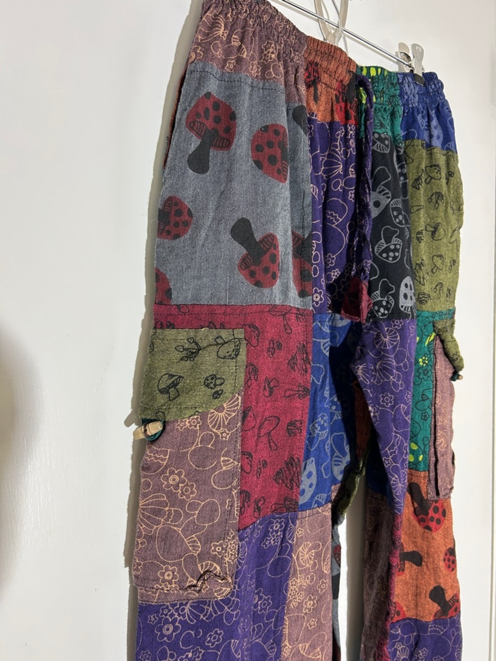 Festival Boho Pants Cotton Nepal M/L - Picture 2 of 10